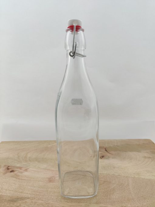 Patentflaske 1ltr firkantet