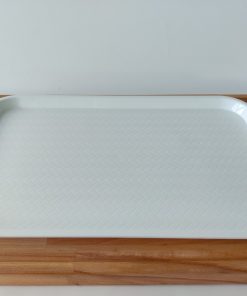 Serveringsbakke PLAST 53×32,5cm HVID