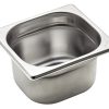 Kantine 1/6GN RUSTFRIT STÅL 100mm 1,6ltr