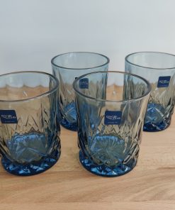 Whisky glas SORRENTO blå 32cl LYNGBY 4stk 16255