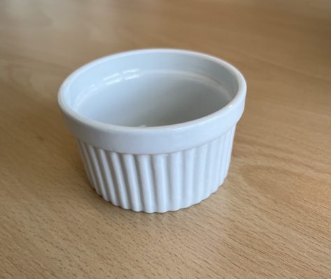 Ramekin Hvid porcelæn Ø 7cm h 4 cm 13039